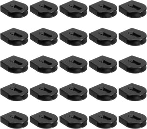 50 Pcs Wheeled Cord Locks for Drawstring Plastic Toggle Slider Stopper End Cord Slider Replacement for Backpack Shoelace Hat Bungee Shock Cord, 0.8x0.9 Inch