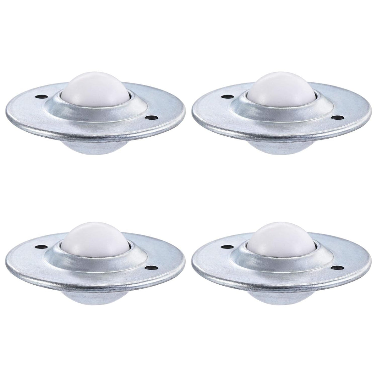 Ball Transfer Bearing Unit 22mm 55Lbs Nylon Flange-Mount Type for Transmission Pack of 4