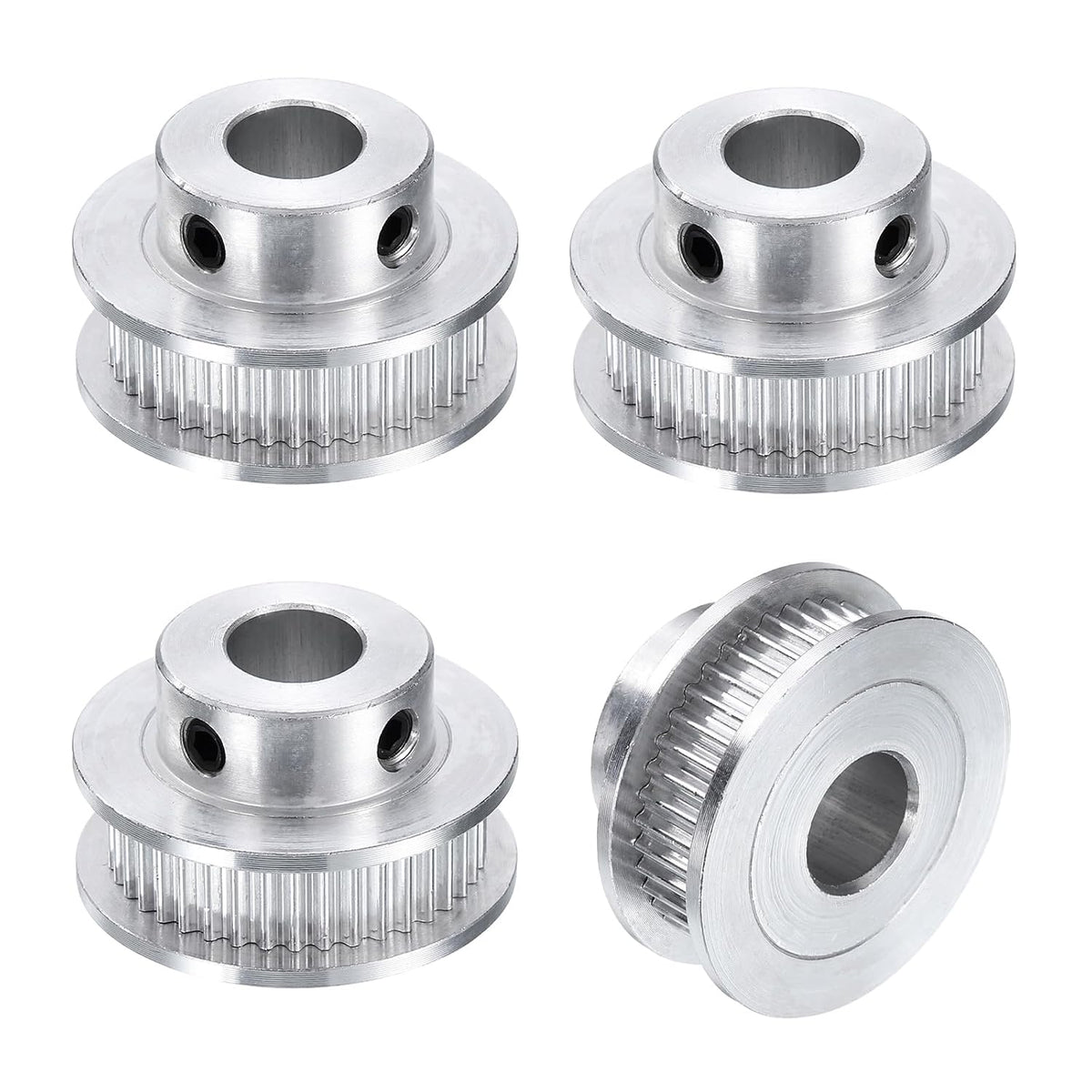 4pcs GT-2 40T Pulley Synchronous Wheel 8mm Bore, Aluminum Timing Pulley 40 Teeth, Fit Width 6mm Timing Belt for 3D Printer CNC Machine