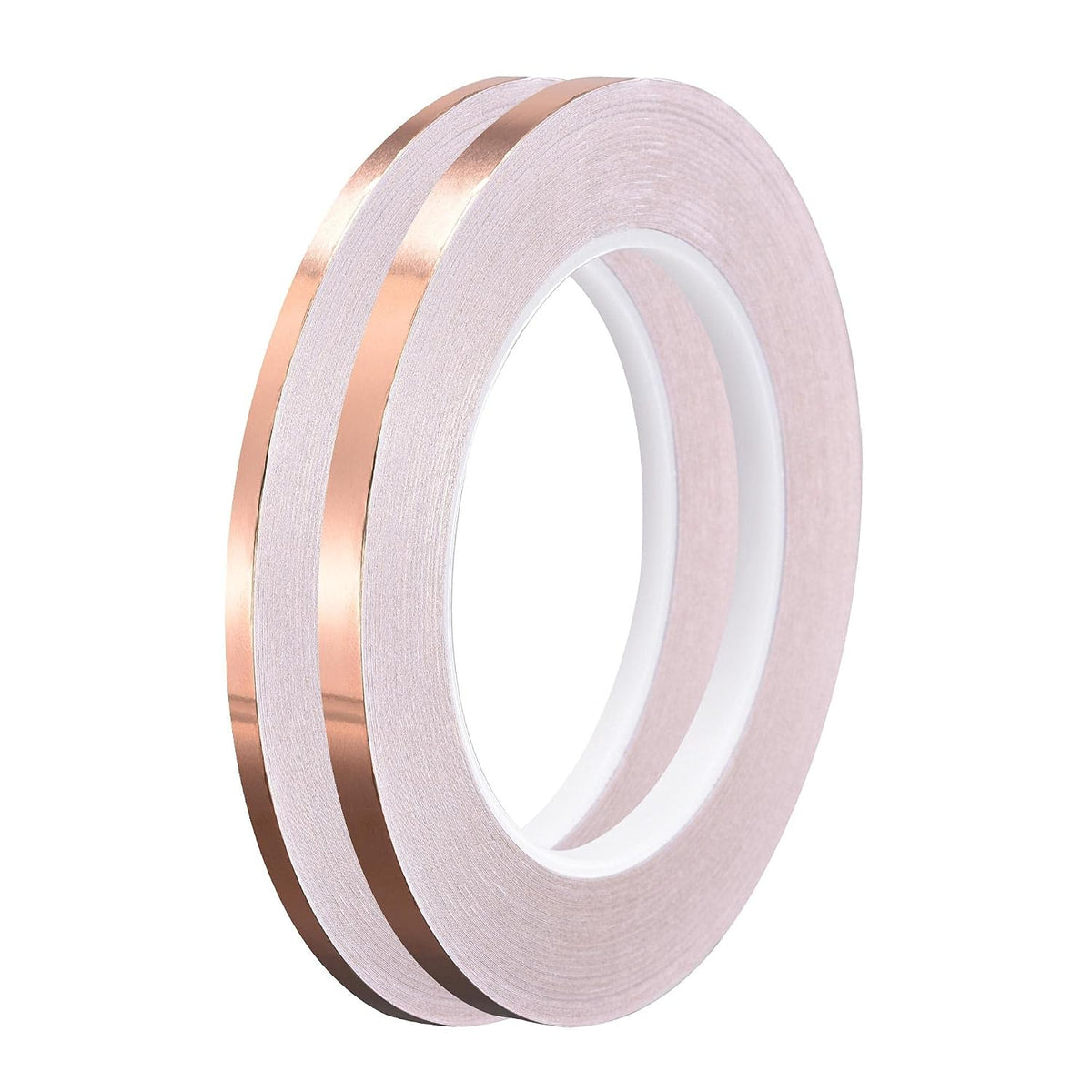 Single-Sided Conductive Tape Copper Foil Tape Adhesive 4mm/6mm x 30m/98.4ft for Guitar,EMI Shielding Crafts, Electrical Repairs 2pcs