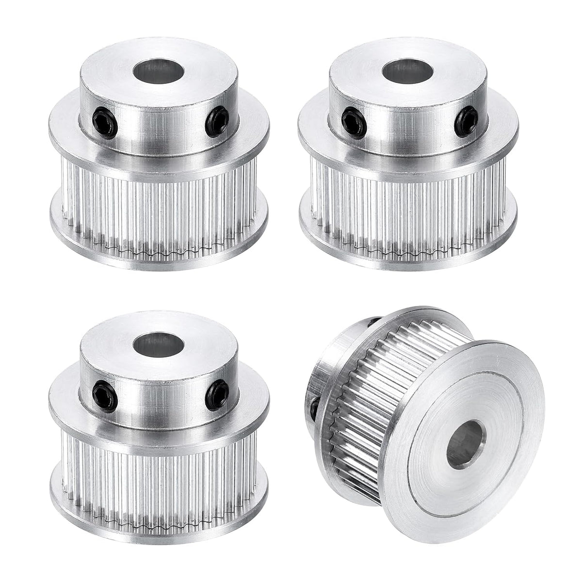 4pcs GT-2 40T Pulley Synchronous Wheel 5mm Bore, Aluminum Timing Pulley 40 Teeth, Fit Width 10mm Timing Belt for 3D Printer CNC Machine