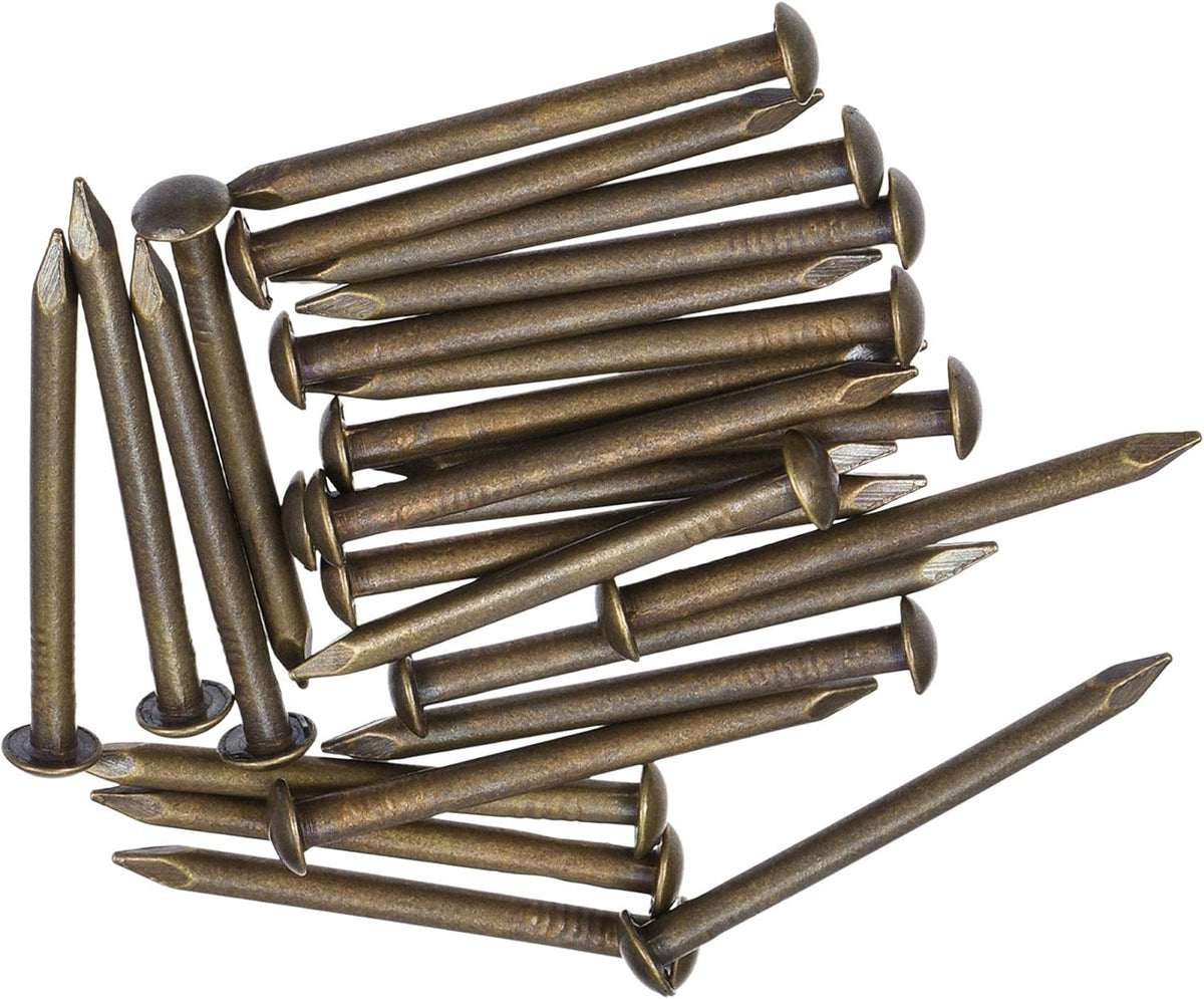 Small Tiny Brass Nails 2.8x35mm for DIY Wooden Hardware Accessories 25pcs