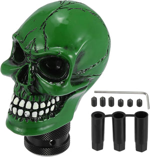 Car Green Skull Head Manual Gear Shift Knob 4.5 x 6.5 x 8.8cm