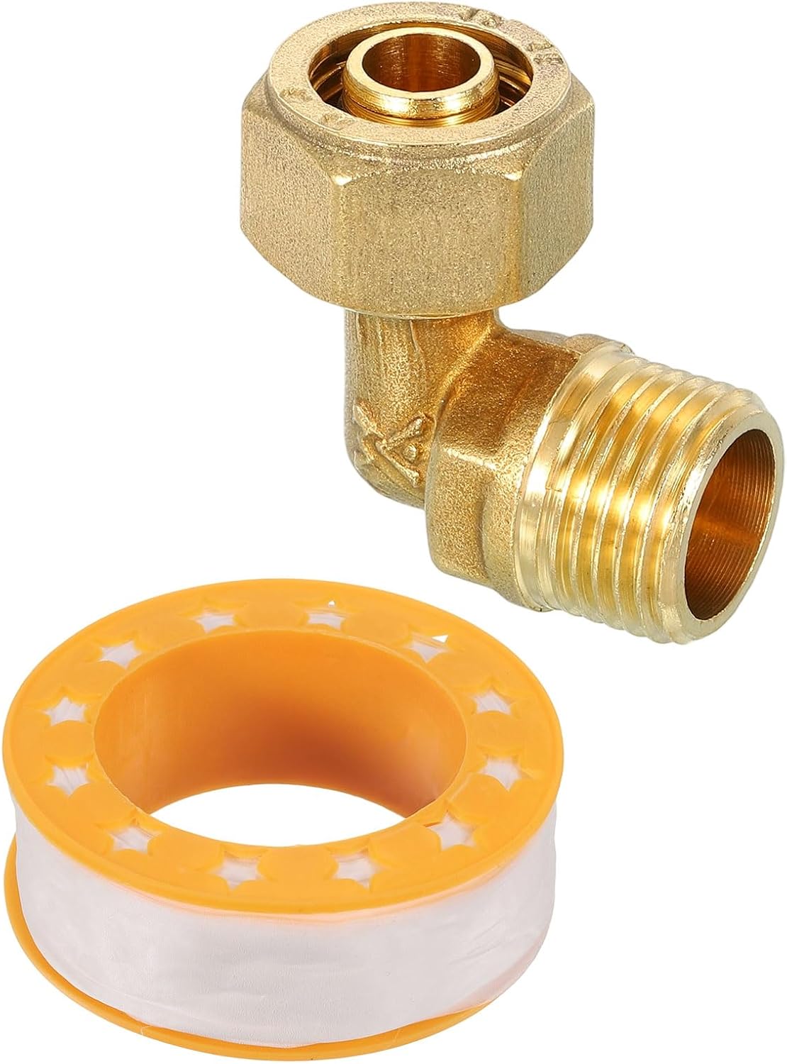 G1/2 Female to G1/2 Male Brass 90-Degree Elbow, Water Line Adapter, Faucet Mount Connector Installation for Tub Shower