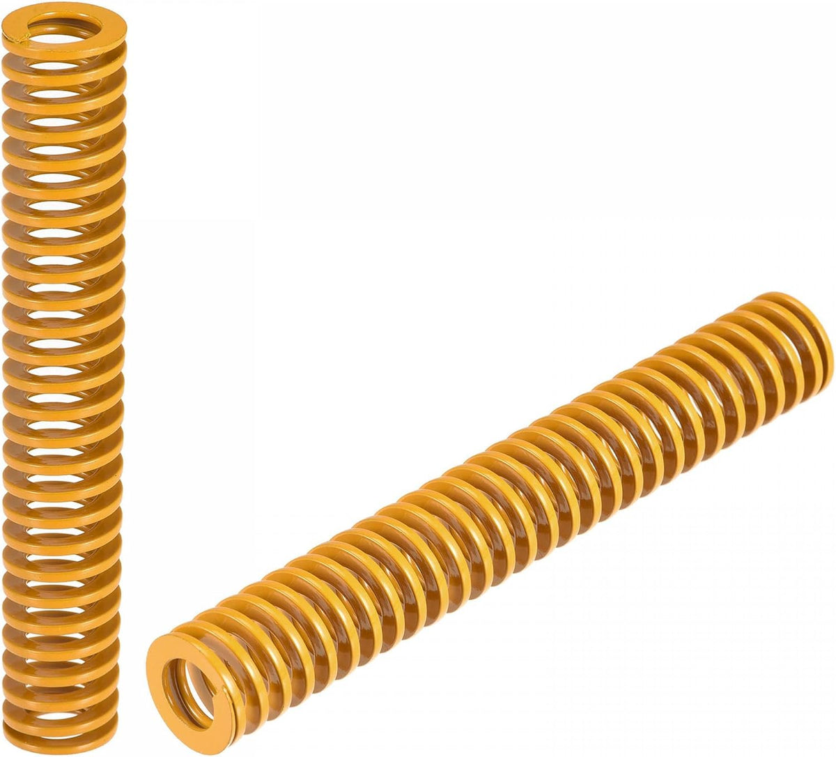 3D Printer Die Spring, 20mm OD 125mm Long 2pcs Spiral Stamping Light Load Compression Mould Die Springs for 3D Printer Electric Part, Yellow