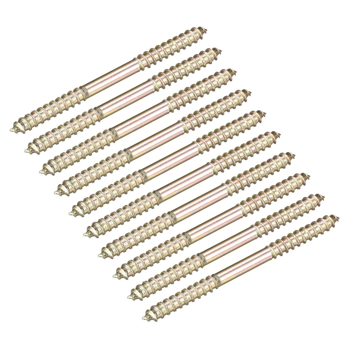 4.5x23mm Hanger Bolts, 20pcs Double Ended Self-Tapping Thread Wood to Wood Dowel Screws for Wood Connecting