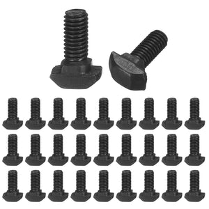 30pcs M5x12mm t Slot Drop-in Bolt, Carbon Steel Hammer Head Bolts t Shape Stud Sliding Screw for European Standard 20 Series Aluminum Profile