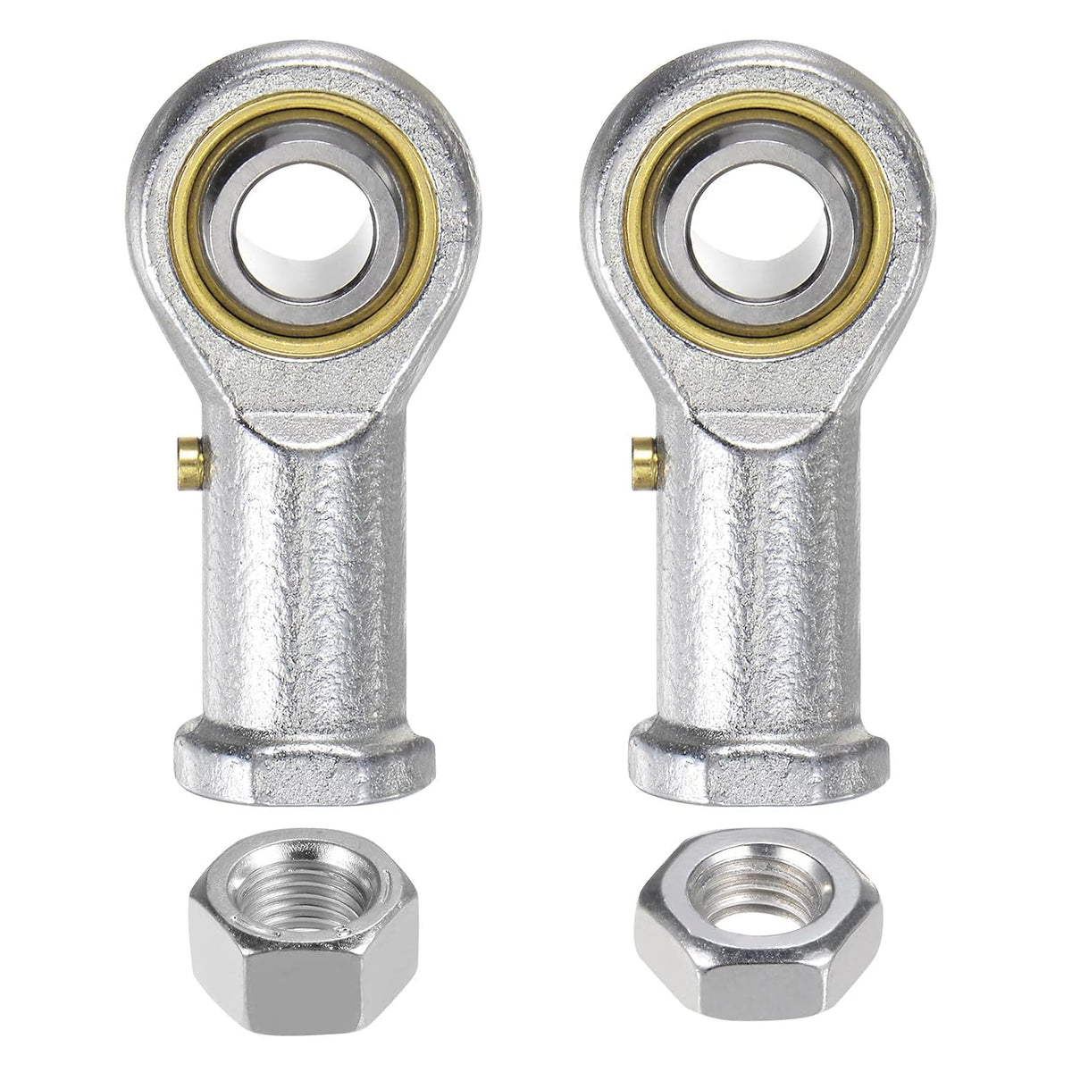 PHSB6 3/8 Inch Female Rod End Bearing Set - 2pcs of 3/8-24 Left and Right Hand Thread Rod Ends with Jam Nut