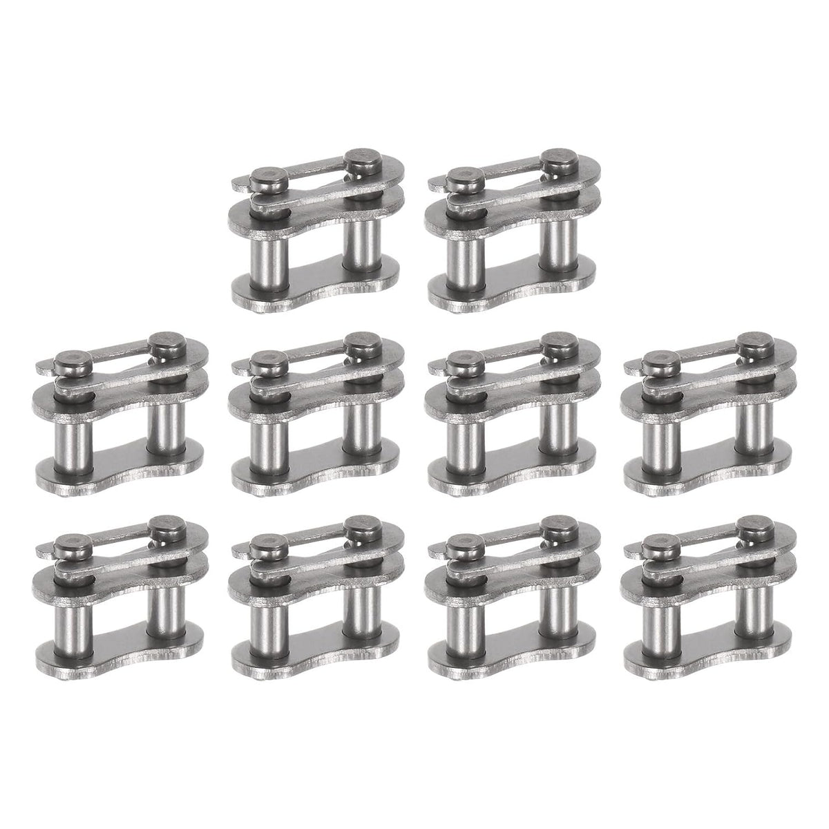 10Pcs #35 Chain Master Connector Link Roller 3/8" Pitch Stainless Steel Standard Connecting Split Links for 06C Chain