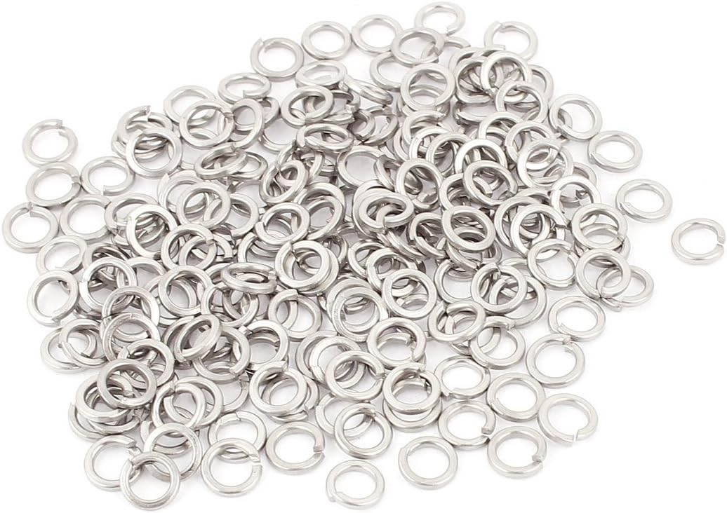 Screw Bolt Stainless Steel M4 Split Lock Spring Washers Gasket 200pcs