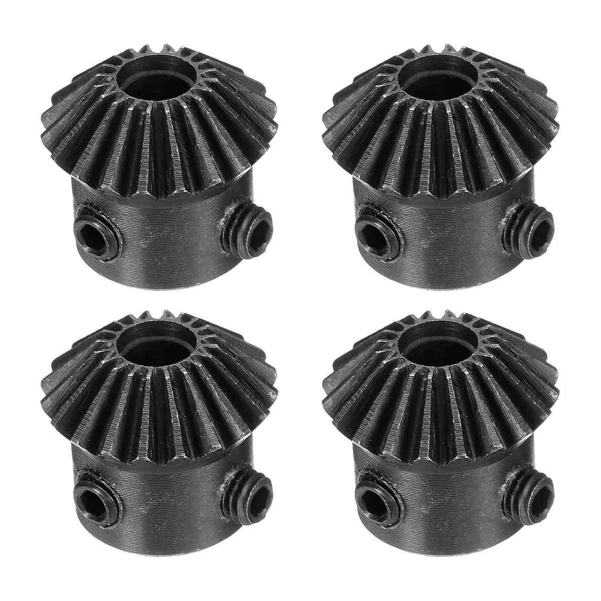 4pcs Bevel Gear 1 Module 1:1 Reduction Rate 20T 6mm Hole Dia Bevel Pinion Gear, 90 Degree Steering Gear for Hardware Mechanical Rotation