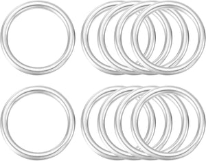 316 Stainless Steel Welded O Ring, O-Ring Buckle for Hanging Basket Chairs, Plants, Craft Belt Purse