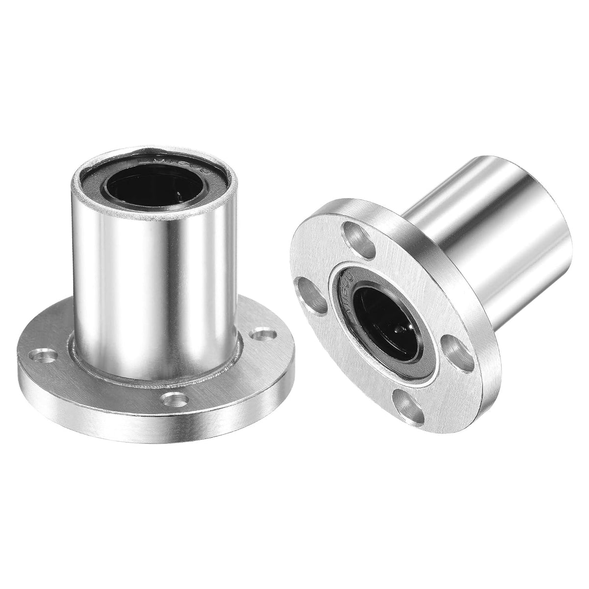 LMF16UU Linear Ball Bearings 16mm Bore 28mm OD 37mm Length Round Flange Nickel Plated for CNC Machine 3D Printer 2pcs