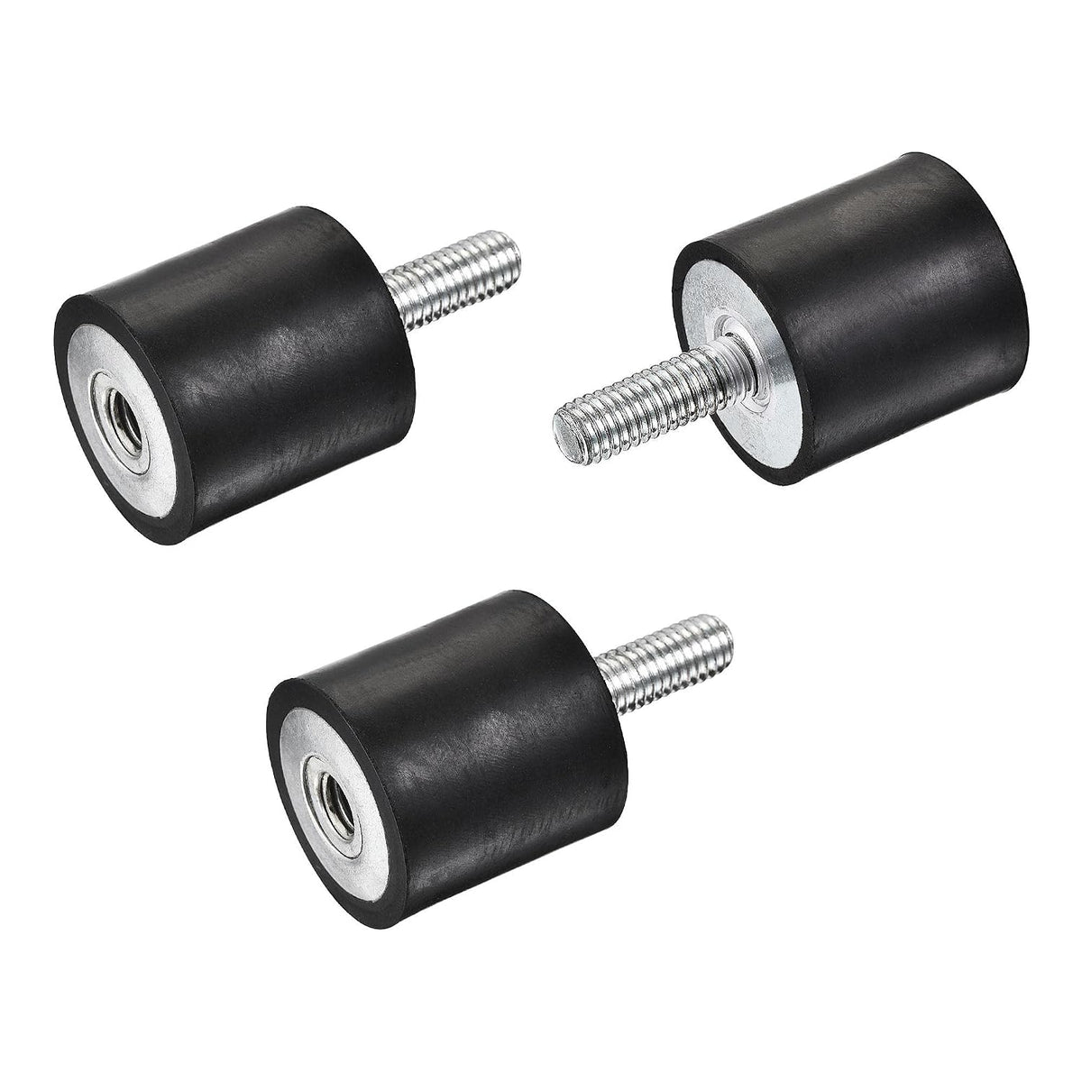 M8 Rubber Mounts, 3pcs Male/Female Shock Absorber, for Motor Generator Compressor Garage Reverse Pump Impact Air Generator Bobbins, D30mmxH30mm