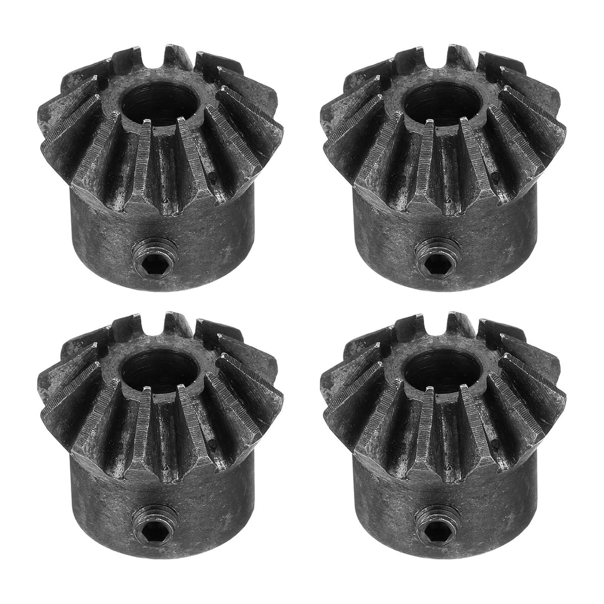 4pcs Bevel Gear 2 Module 1:1 Reduction Rate 12T 8mm Hole Dia Bevel Pinion Gear, 90 Degree Steering Gear for Hardware Mechanical Rotation