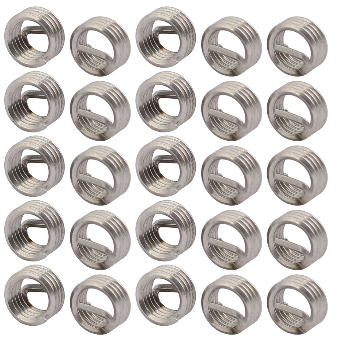 M5x0.8mmx1D 304 Stainless Steel Helical Coil Wire Thread Insert 25pcs