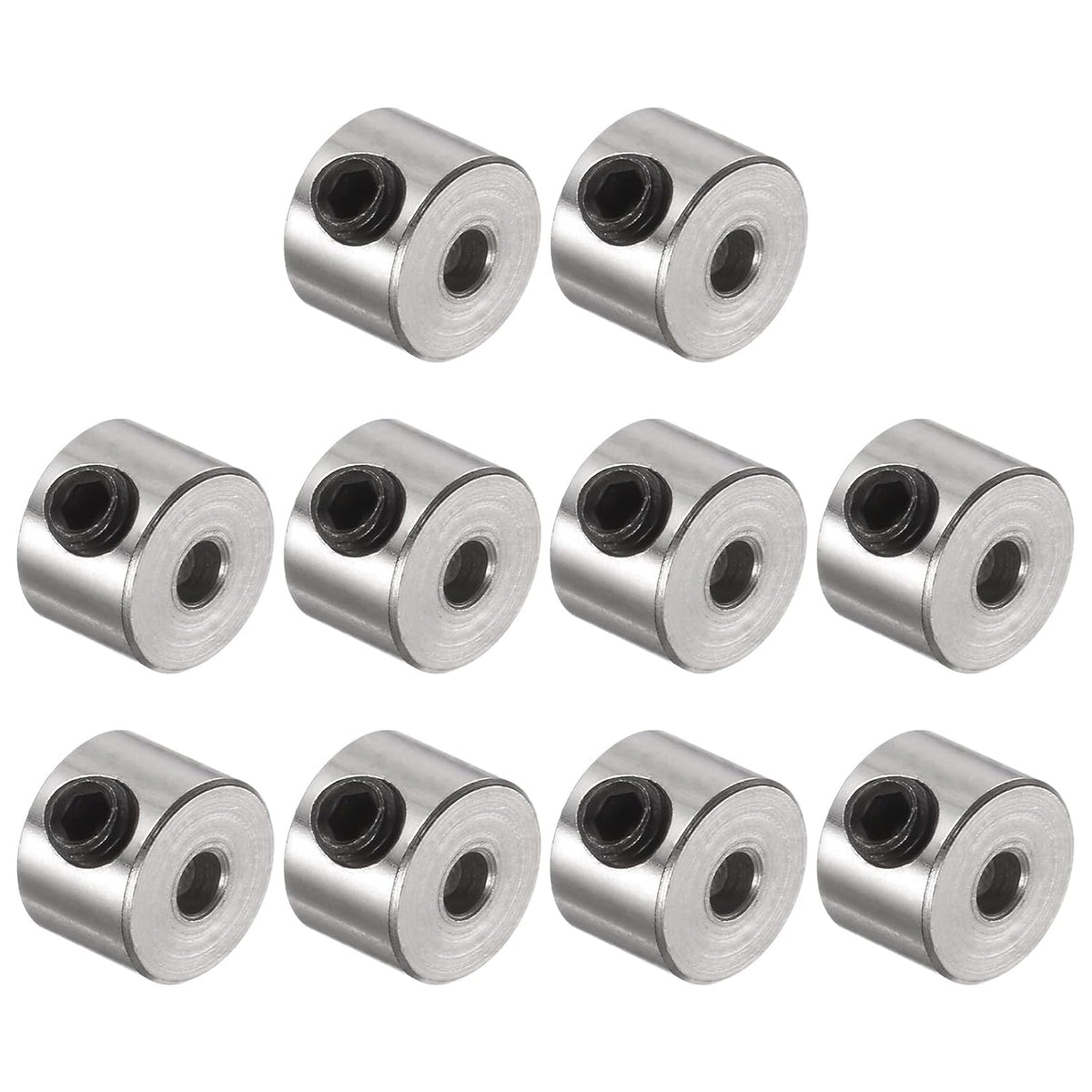 10pcs Set Screw Collars 2.05mm Bore Shaft Collars, 7mm OD, 5mm Width, Landing Gear Stopper Wheel Collar