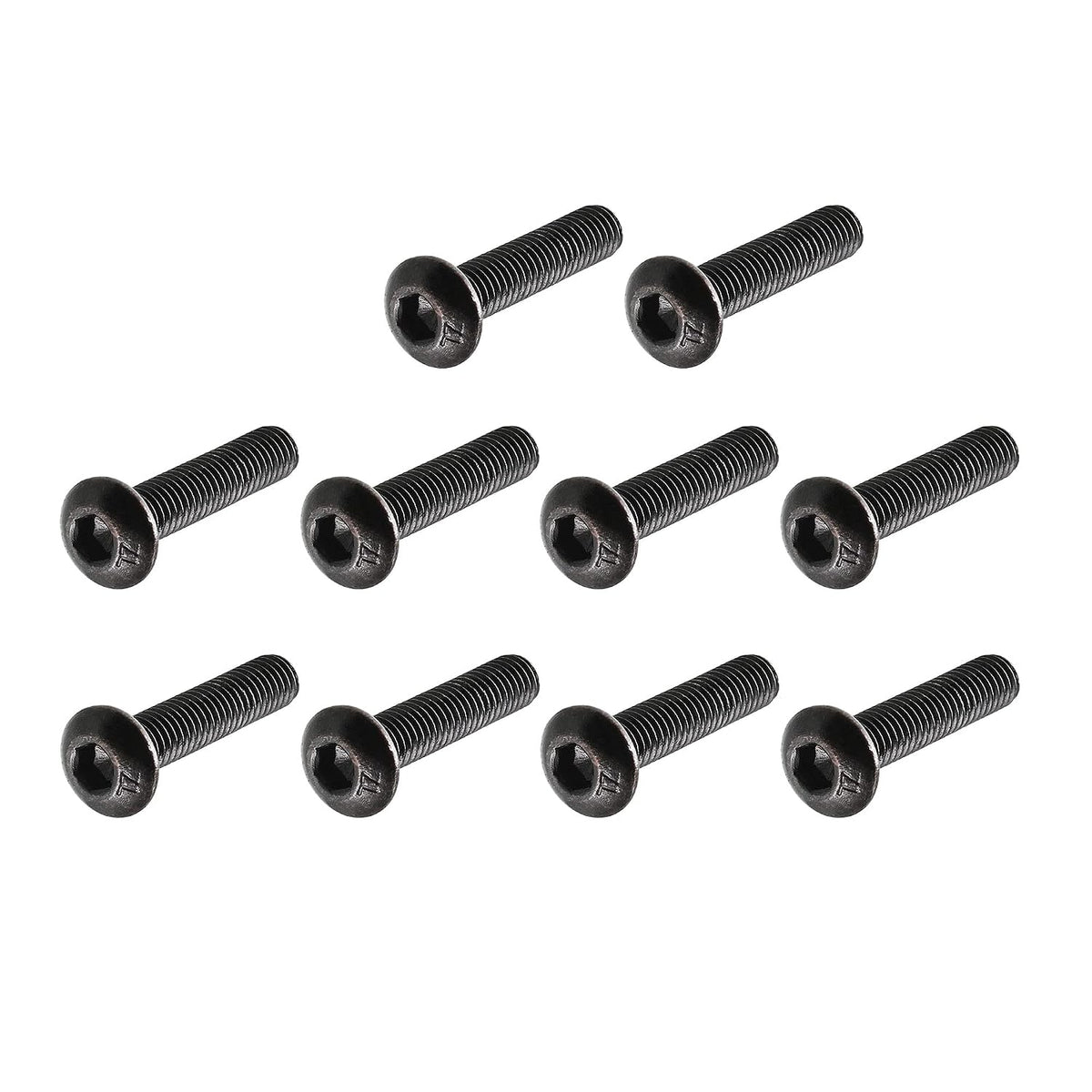 M3x14mm Thread Button Head Hex Socket Cap Screw Bolt 100pcs