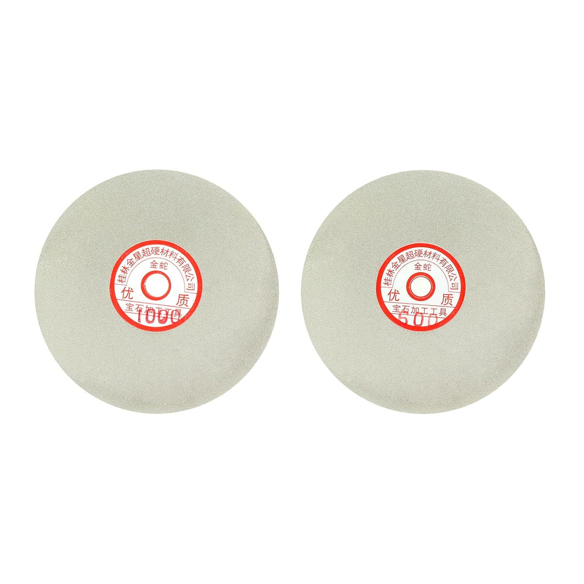 6-inch Grit 600 & 1000 Diamond Coated Flat Lap Wheel Grinding Sanding Polishing Disc Set,2pcs