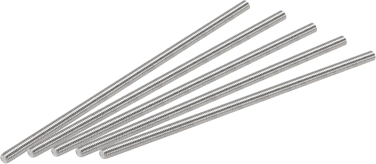 5Pcs M3 x 80mm Fully Threaded Rod 304 Stainless Steel Right Hand Threads,M3-0.5 Thread Pitch
