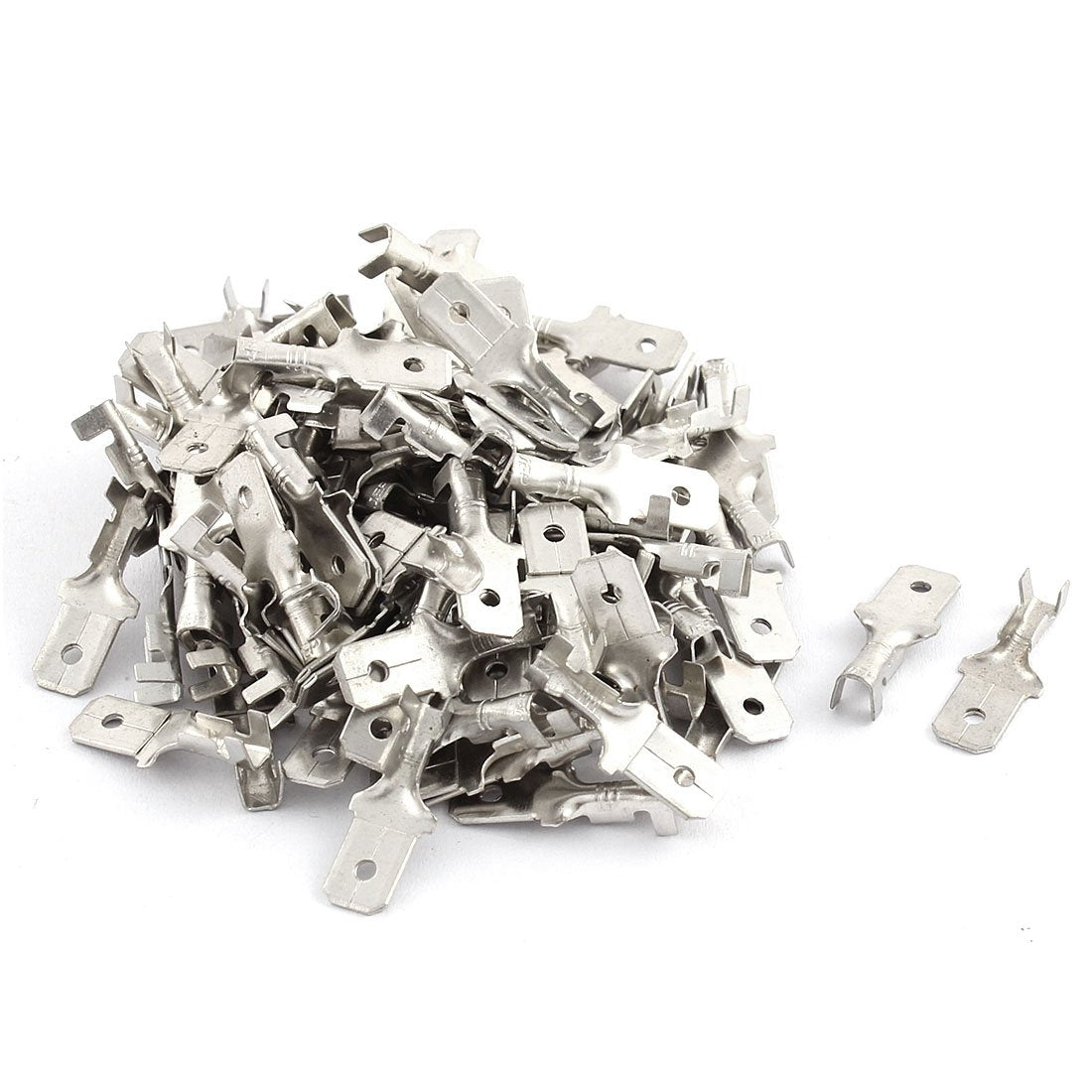 SNB5.5-5 + SNB5.5-4S Fork Non-Insulated Spade Cable Terminals 100 Pieces