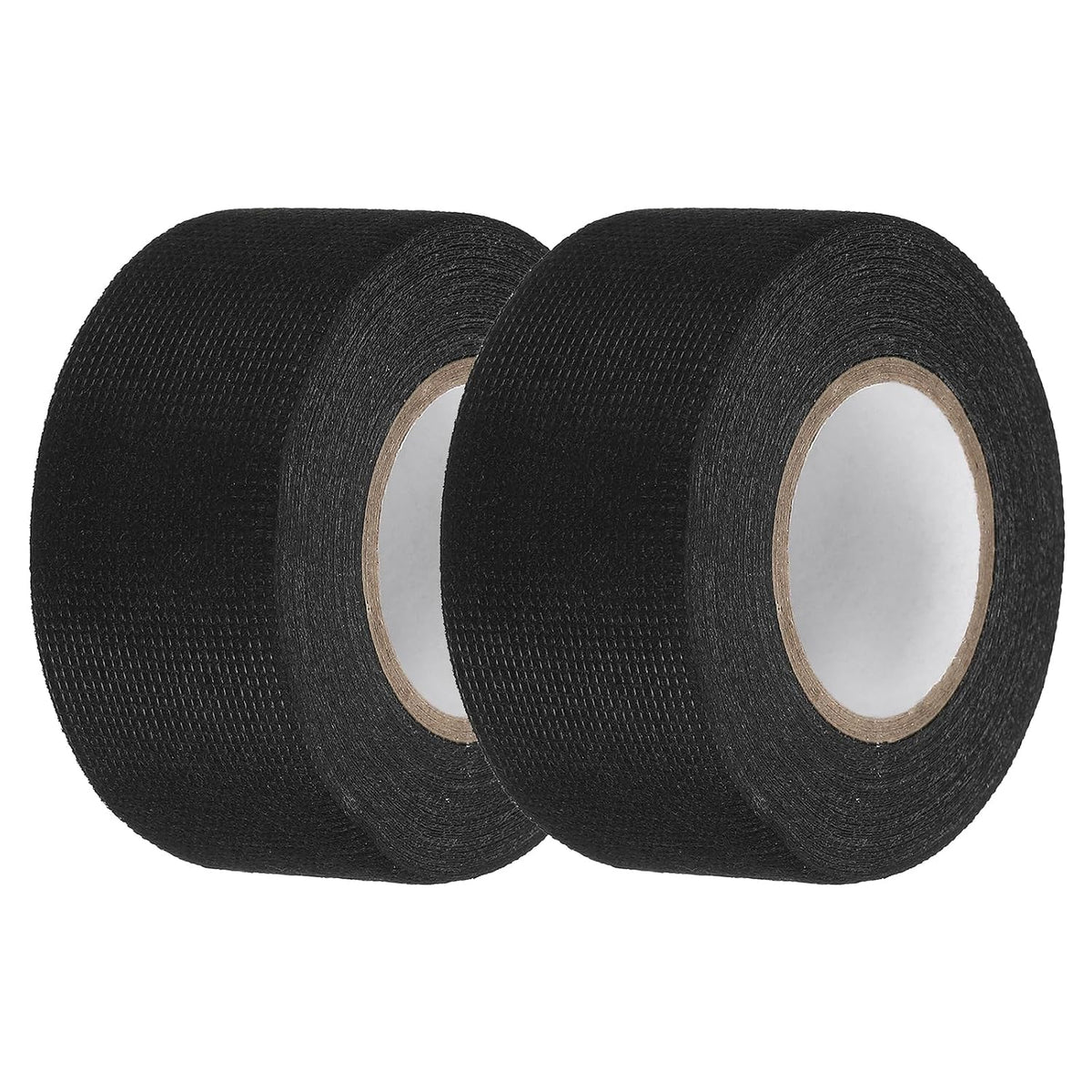 Wire Harness Tape, 1.26 in x 32.81 ft Self-Adhesive Cloth Electrical Tape Auto Electrical Cable Fixed High Temp Noise Dampening Heat Proof Wire Harness Automotive Cloth Tape, 2 Pcs