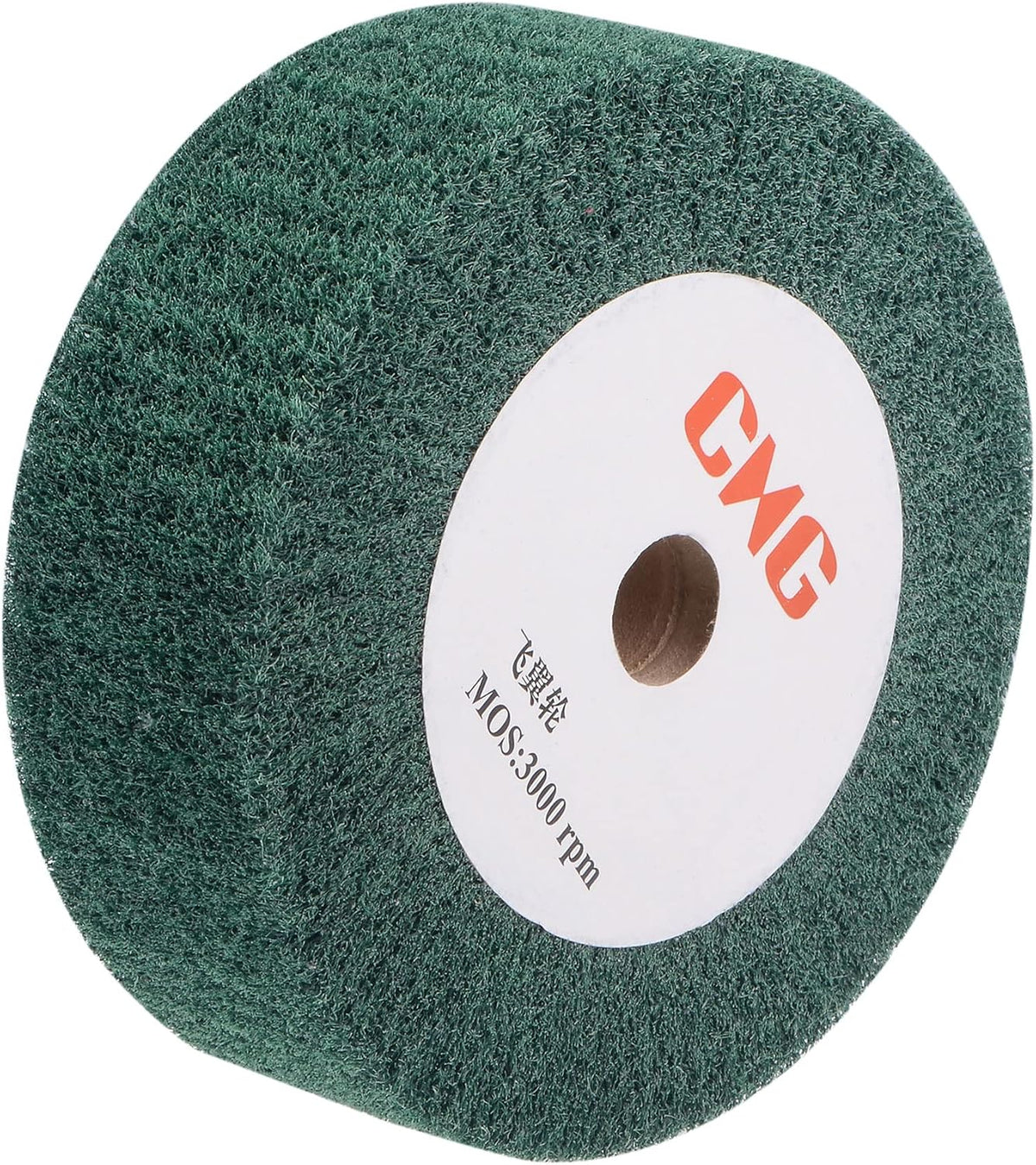 150mm x 50mm 240 Grit Non-Woven Polishing Burnishing Wheel Nylon Wire Drawing Abrasive Flap Wheel for Stainless Steel Copper Green