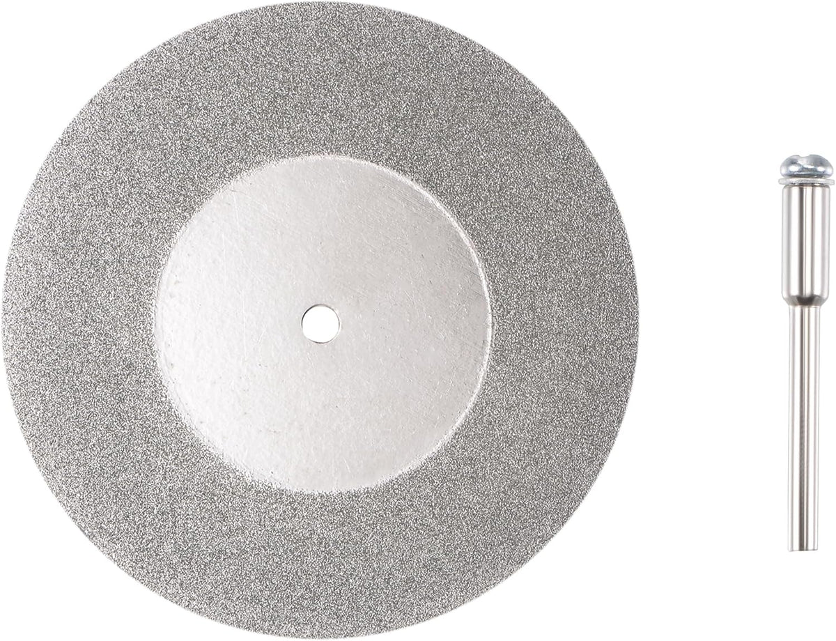 60mm Diamond Coated Cutting Wheels with 3mm Mandrels for Rotary Tool