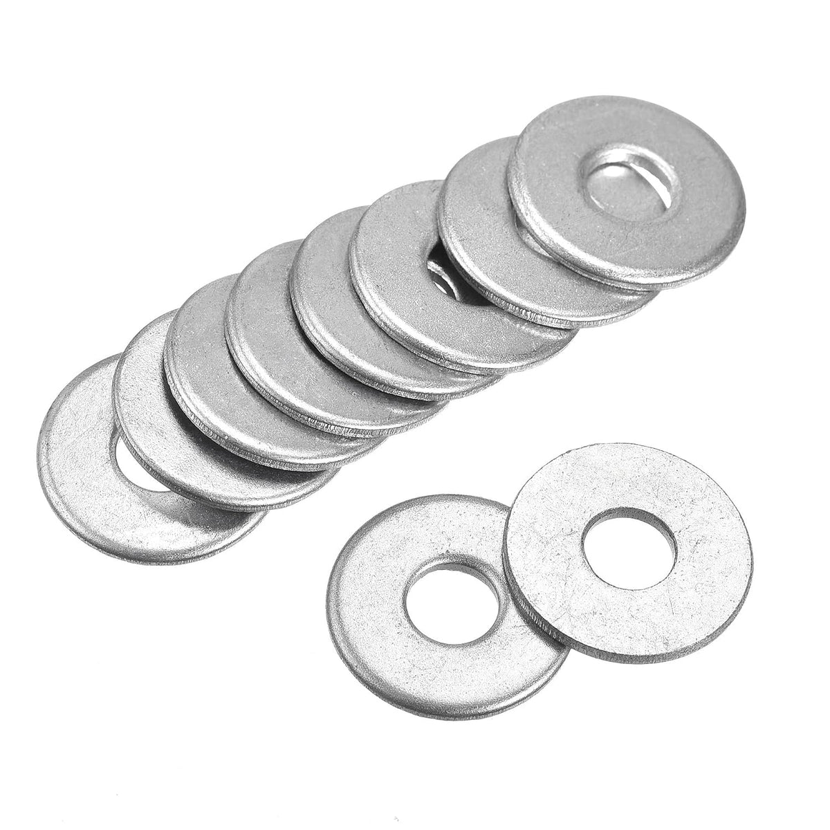 0.71" x 0.24" x 0.06" Carbon Steel Flat Washer for Screw Bolt 50Pcs