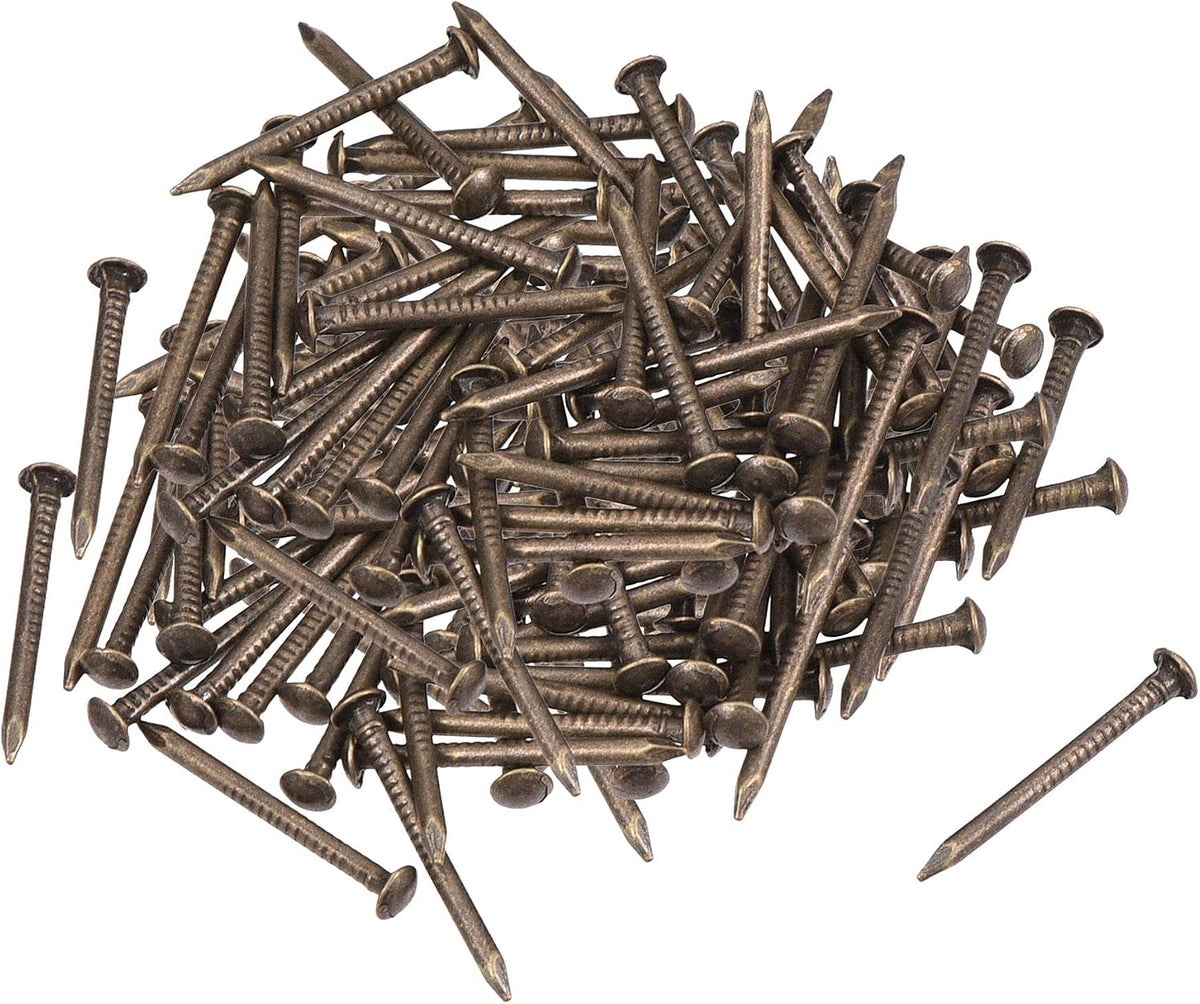 Small Tiny Brass Nails 1.2x15mm for DIY Wooden Hardware Accessories 150pcs