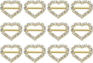 Rhinestone Buckle Slider, Rhinestone Crystal Ribbon Buckles for Clothing Decor