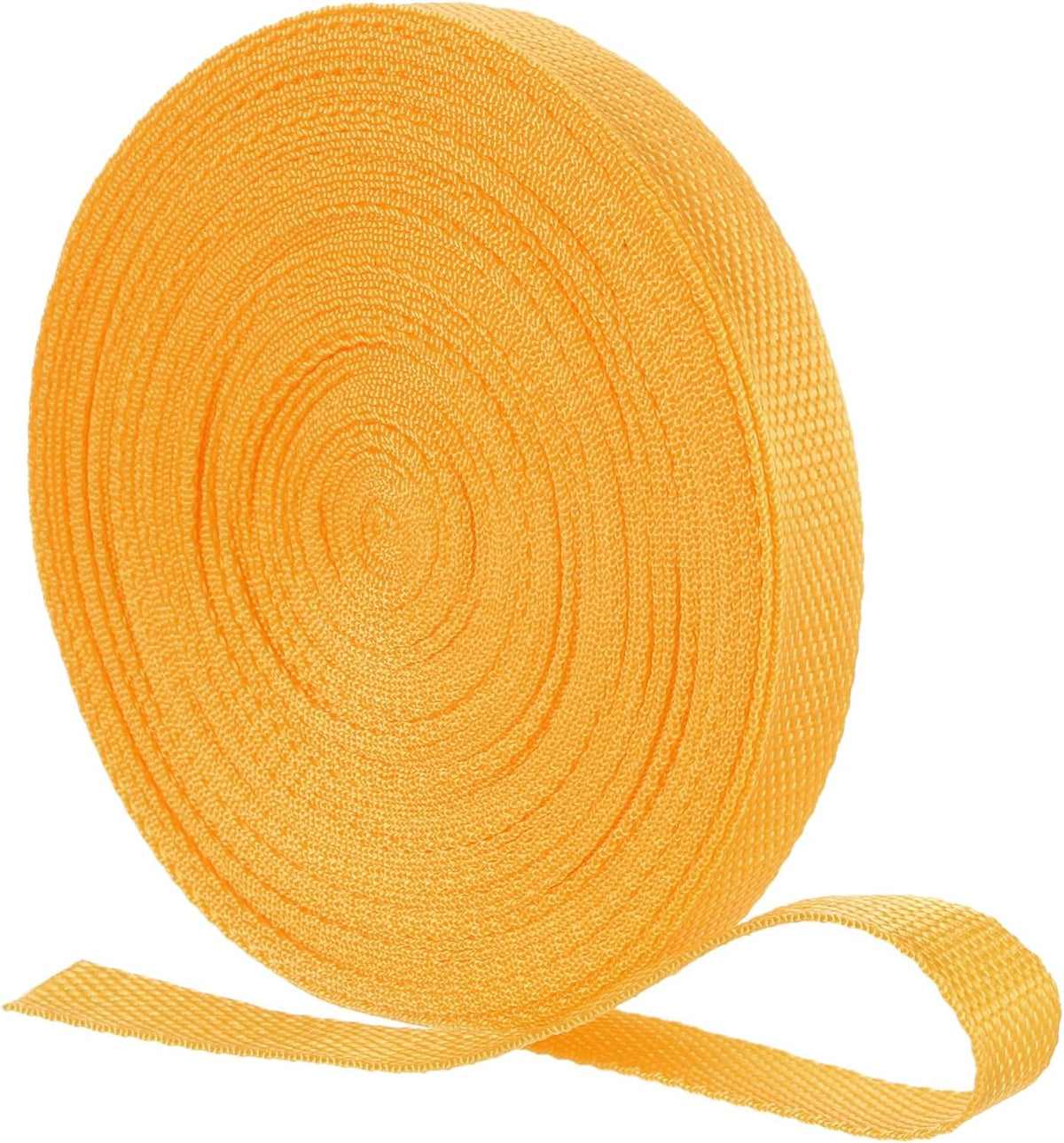 Nylon Webbing Strap, 22 Yards x 3/4" Polypropylene Flat Webbing Band for Bags, Pool Solar Cover, Repairing DIY Crafting (Yellow)
