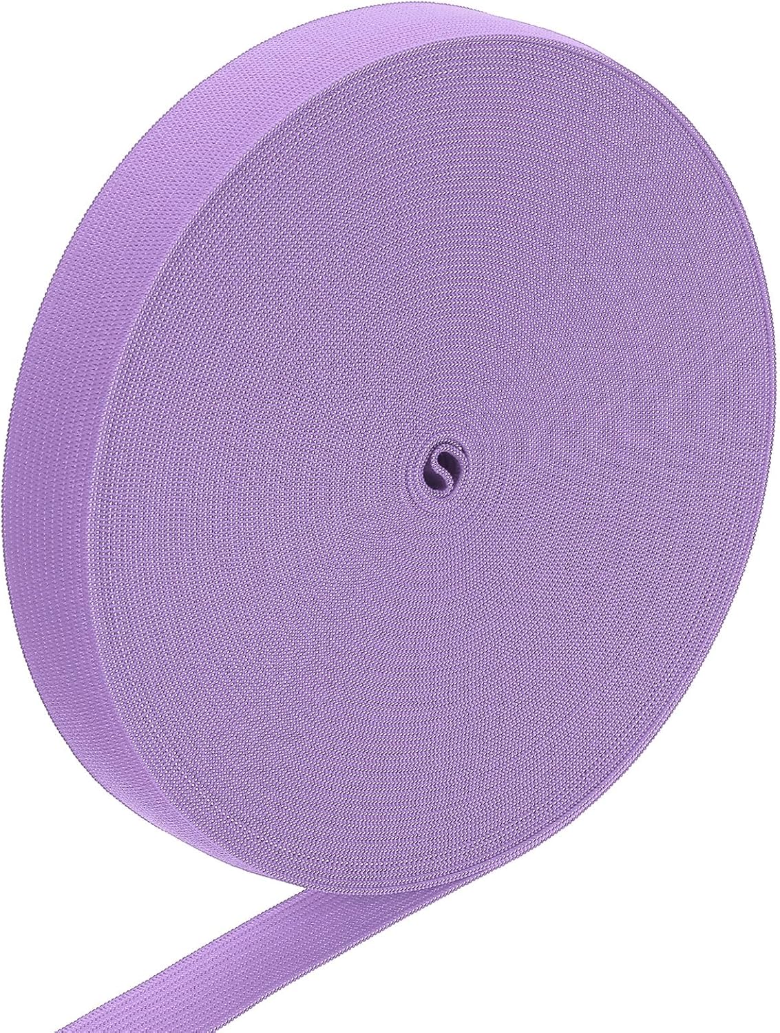 LinkMejor Elastic Band, 0.7" x 15 Yard Stretch Knit Elastic Bands Fabric Elastic Band for Sewing, Wigs, Waistband, Pants, Craft DIY (Pink Purple)