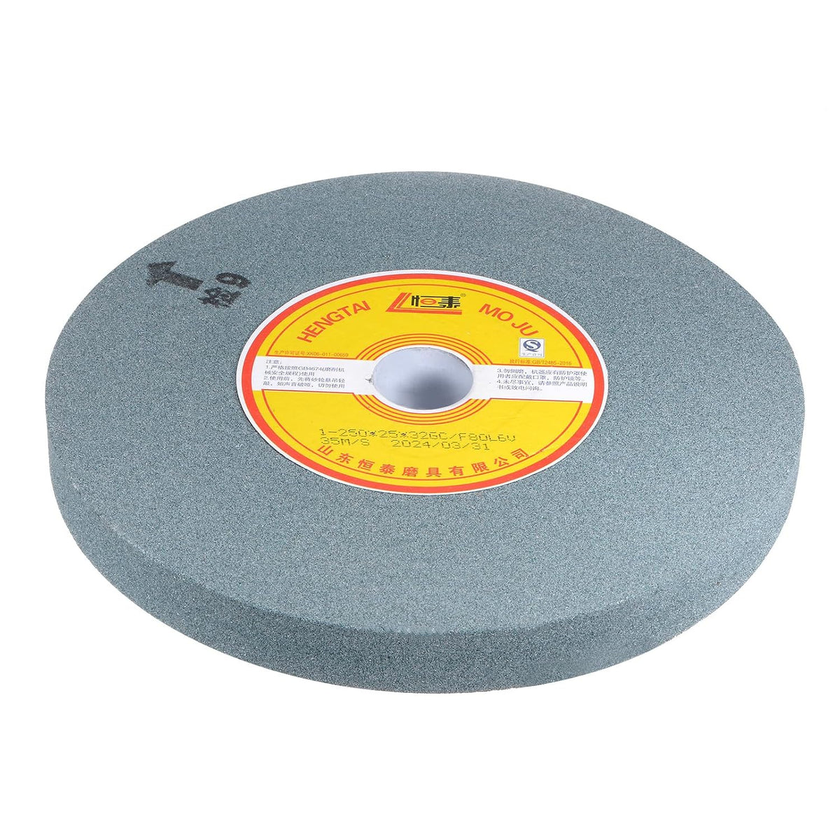 10-Inch Bench Grinding Wheels Green Silicon Carbide GC 80 Grits Surface Grinding Ceramic Tools