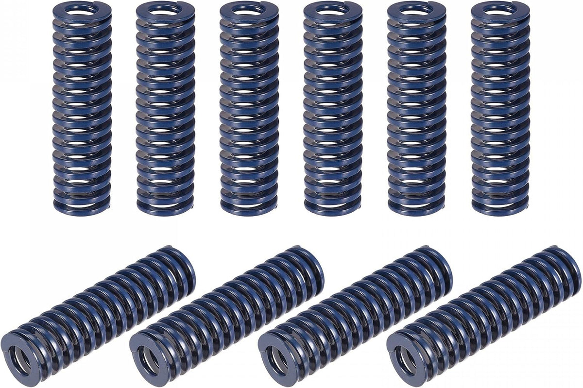 3D Printer Die Spring, 20pcs 14mm OD 50mm Long Spiral Stamping Light Load Compression Mould Die Springs for 3D Printer Electric Part, Blue