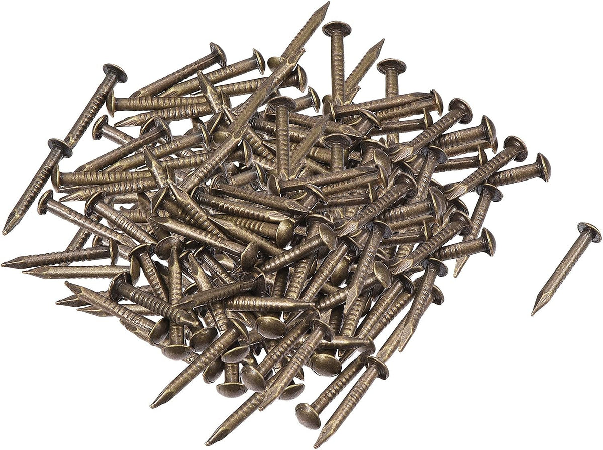 Small Tiny Brass Nails 1.2x10mm for DIY Wooden Hardware Accessories 200pcs