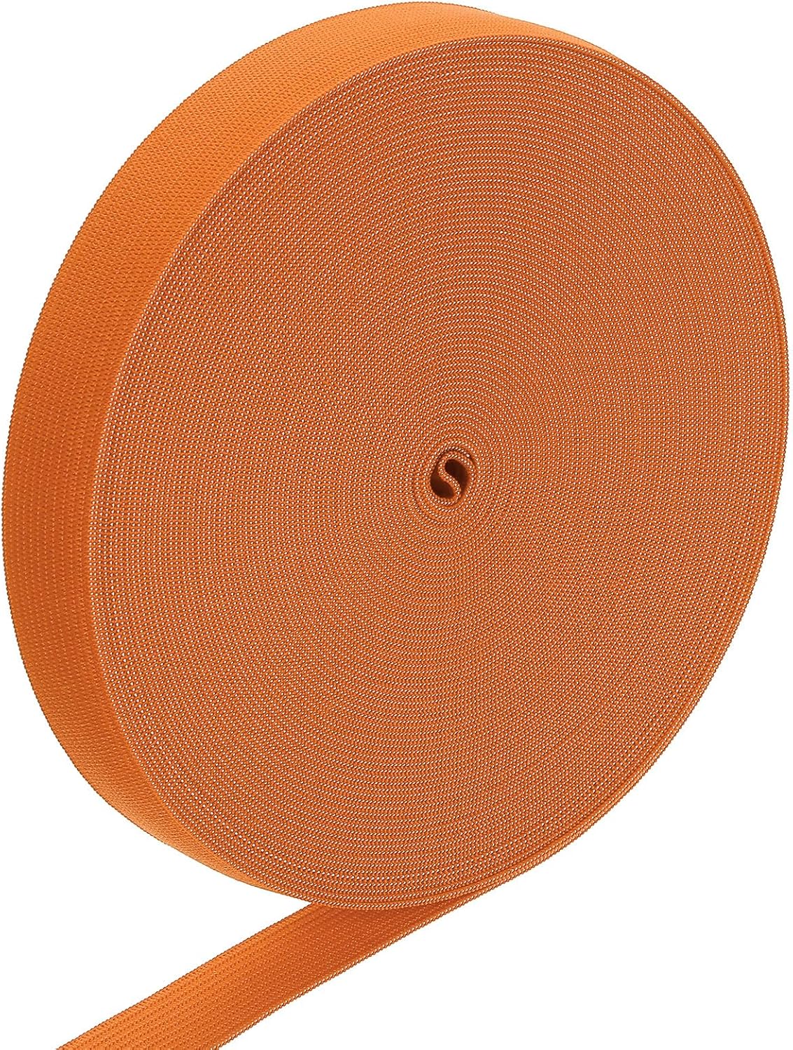 LinkMejor Elastic Band, 0.7" x 15 Yard Stretch Knit Elastic Bands Fabric Elastic Band for Sewing, Wigs, Waistband, Pants, Craft DIY (Dark Orange)