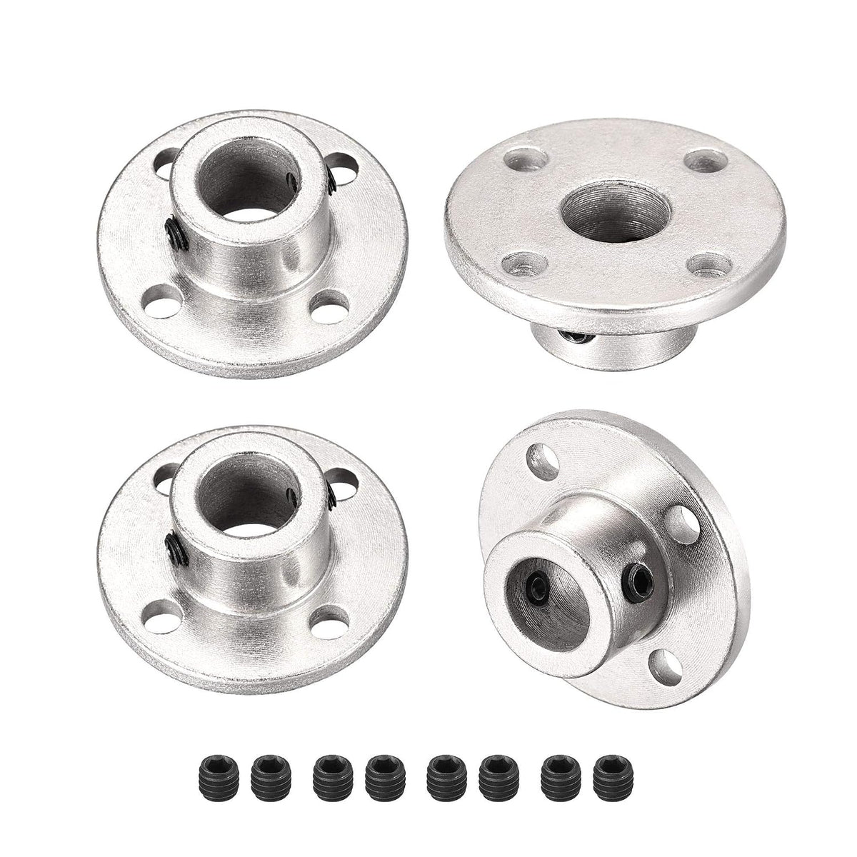 10mm Inner Dia H13D16 Rigid Flange Coupling Motor Guide Shaft Coupler Motor Connector for DIY Parts 4Pcs