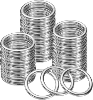 Metal O Rings, Round Ring Buckles Welded Metal Rings for Hammocks