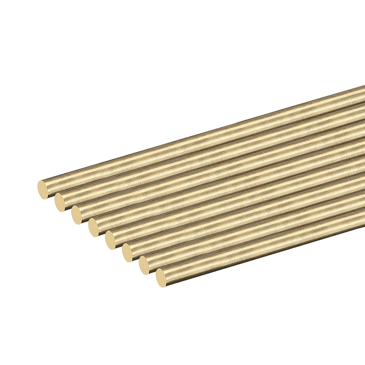 Brass Rod,4mm,5/32inch Diameter 150mm Length Brass Solid Round Rod Lathe Bar Stock for RC Model Airplane Helicopter DIY Craft 8pcs