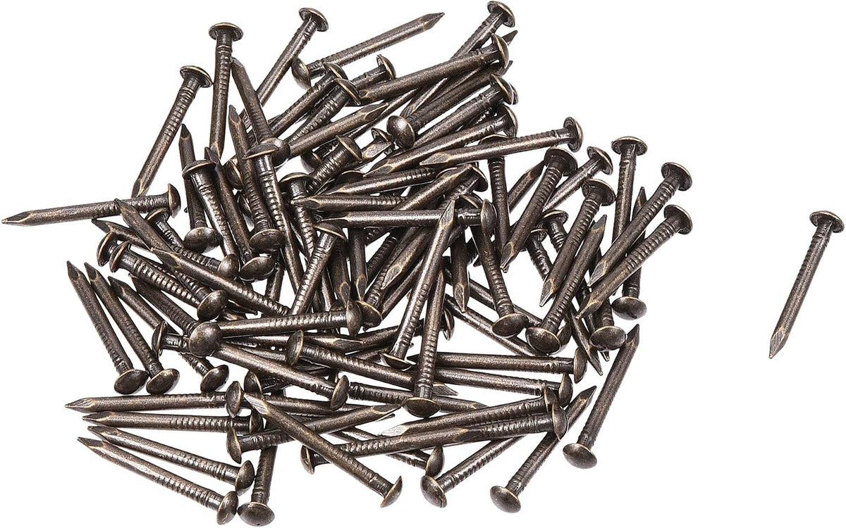 Small Tiny Brass Nails 1.5x15mm for DIY Wooden Hardware Accessories 120pcs