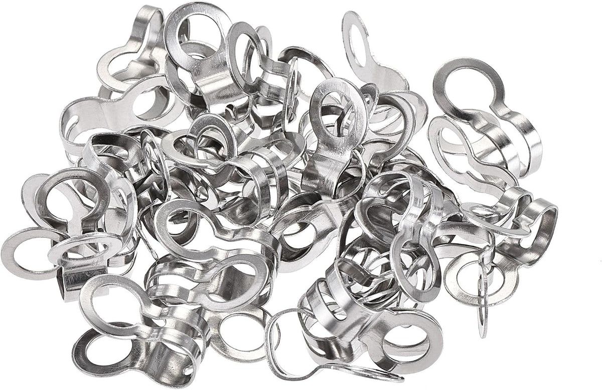 Ball Chain Connector, Double Ring Style Links Stainless Steel Loop Connection