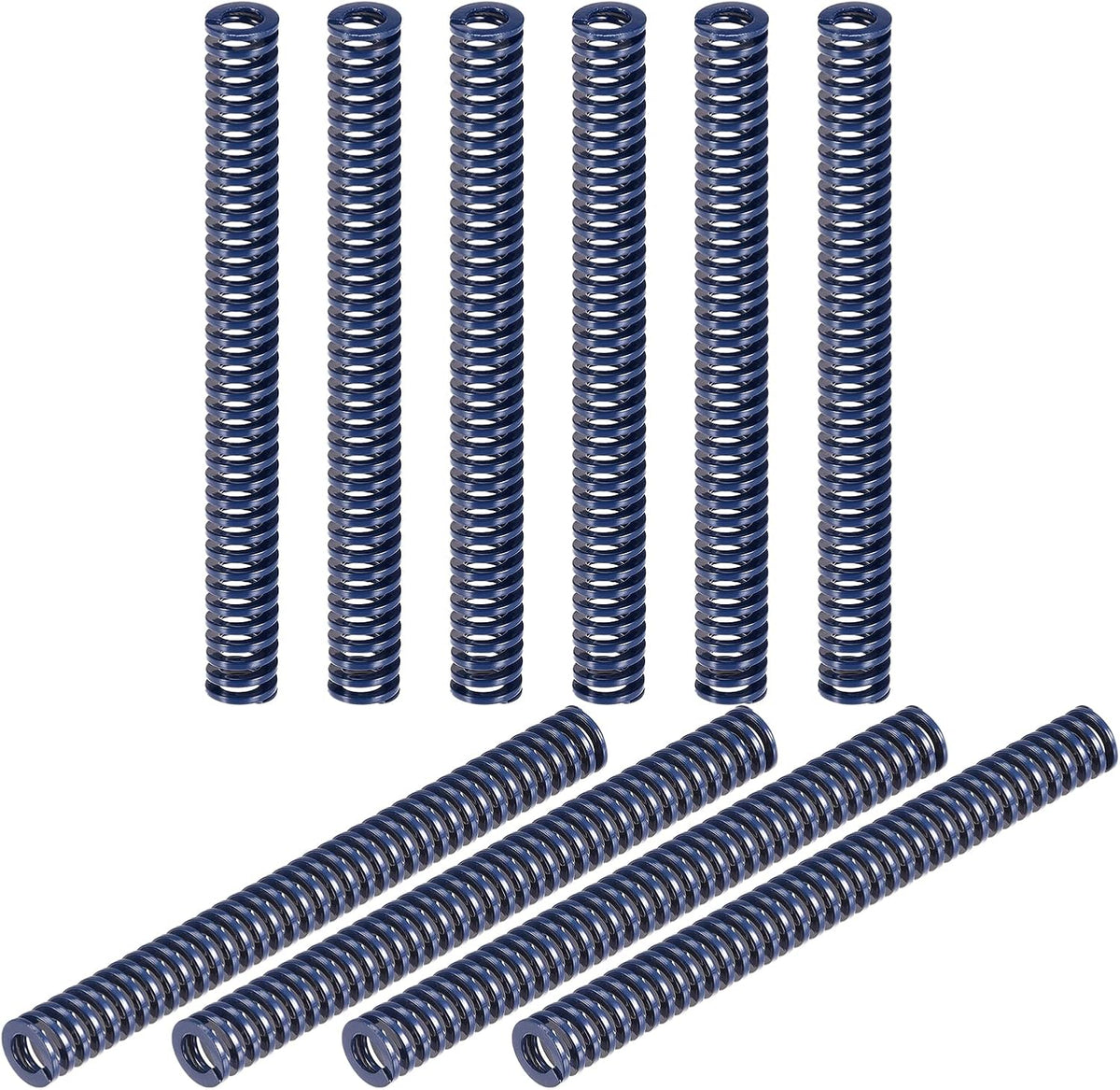 3D Printer Die Spring, 10pcs 10mm OD 100mm Long Spiral Stamping Light Load Compression Mould Die Springs for 3D Printer Electric Part, Blue