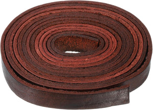 2.2 Yard 12mm Vintage Flat Leather Cord, 2mm Thick Leather Lacing Strips for DIY Crafts Making Bracelet Purse Strap (Coffee)
