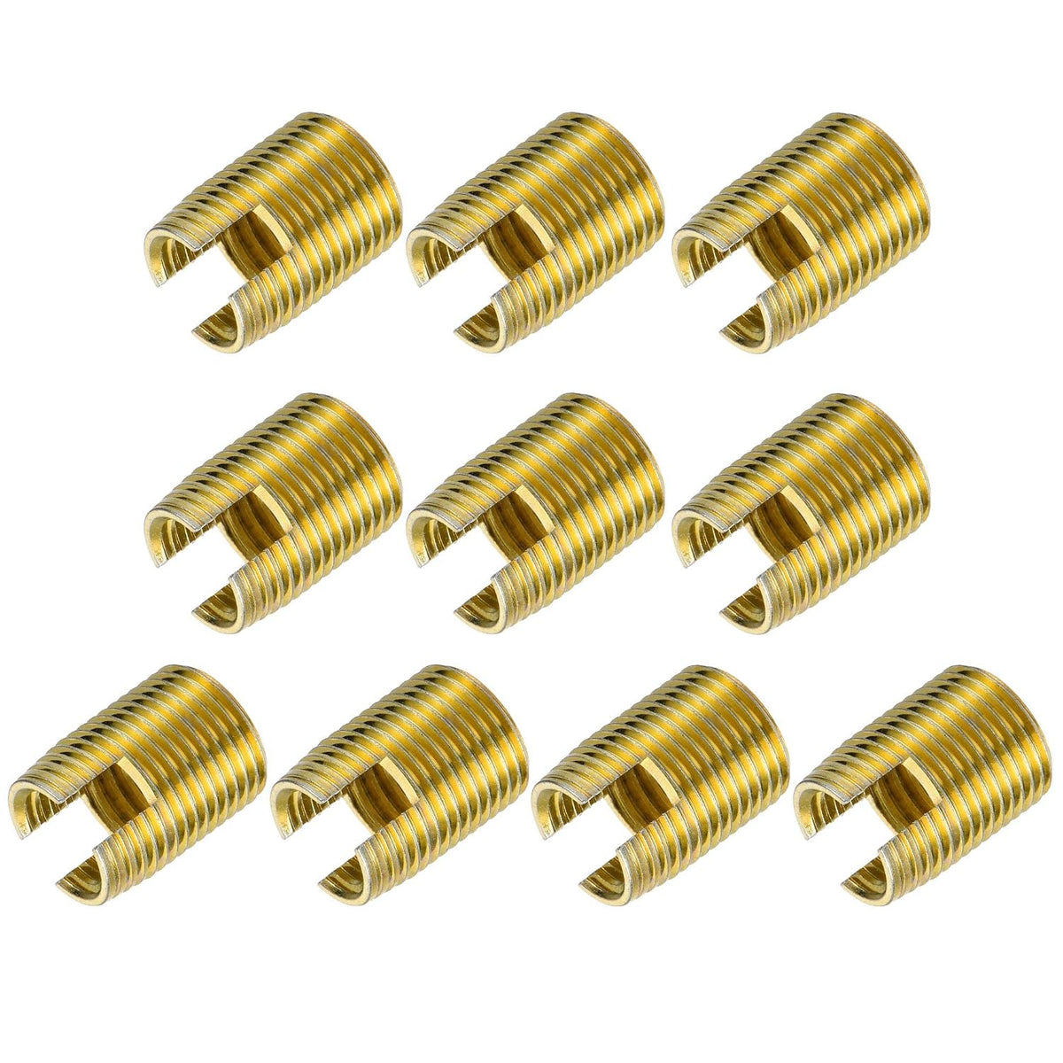 Self Tapping Threaded Inserts M14 M18x24mm 45# Carbon Steel Repairing Nuts 5pcs
