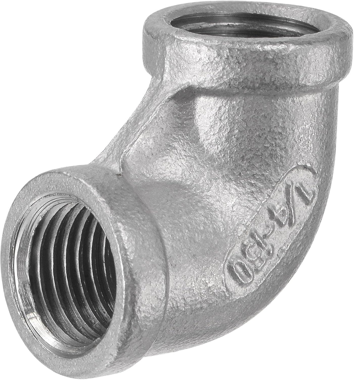 Pipe Fitting Elbow 1/4 NPT Female Thread Hose Connector Adapter, 304 Stainless Steel