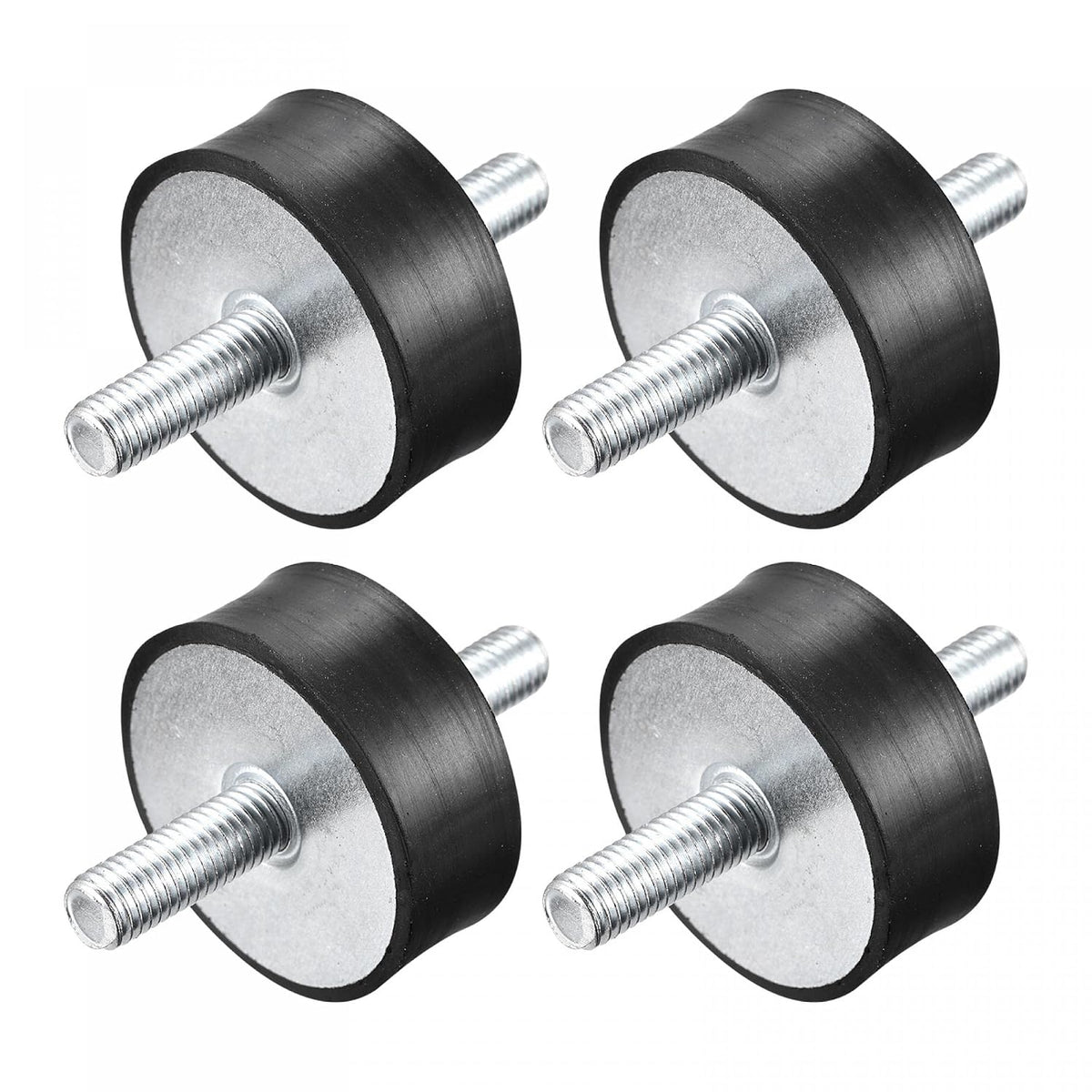 Rubber Mounts 4pcs M10x28mm Male Vibration Isolator Shock Absorber D50mmxH20mm