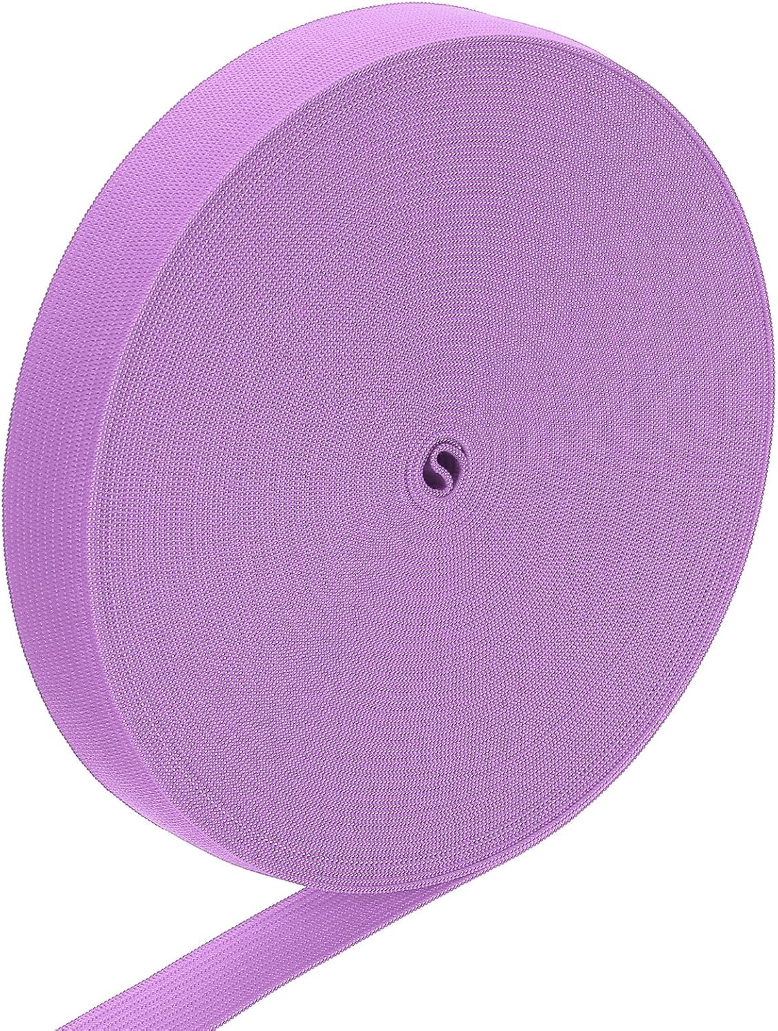 LinkMejor Elastic Band, 0.7" x 15 Yard Stretch Knit Elastic Bands Fabric Elastic Band for Sewing, Wigs, Waistband, Pants, Craft DIY (Plum Purple)