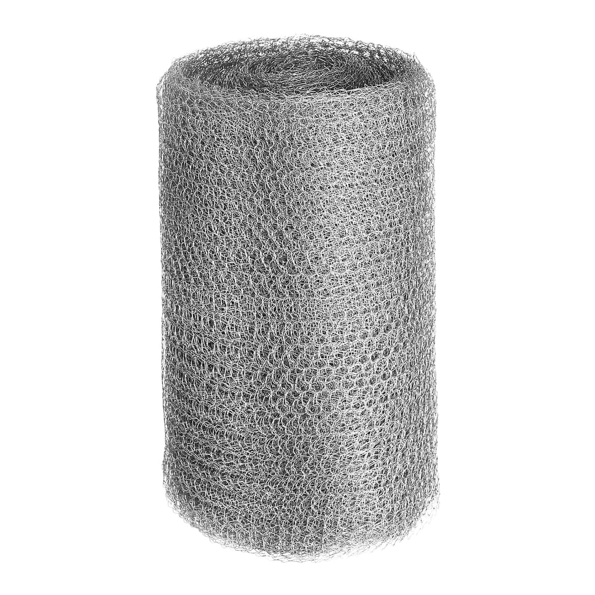 Wire Mesh Roll, 6 Inch x 29.5ft Stainless Steel Wire Mesh Gap Blocker, Metal Hole Fill Fabric Mouse-Proof Barrier for Garden House Wall Hole Blocking Mice Snake Control
