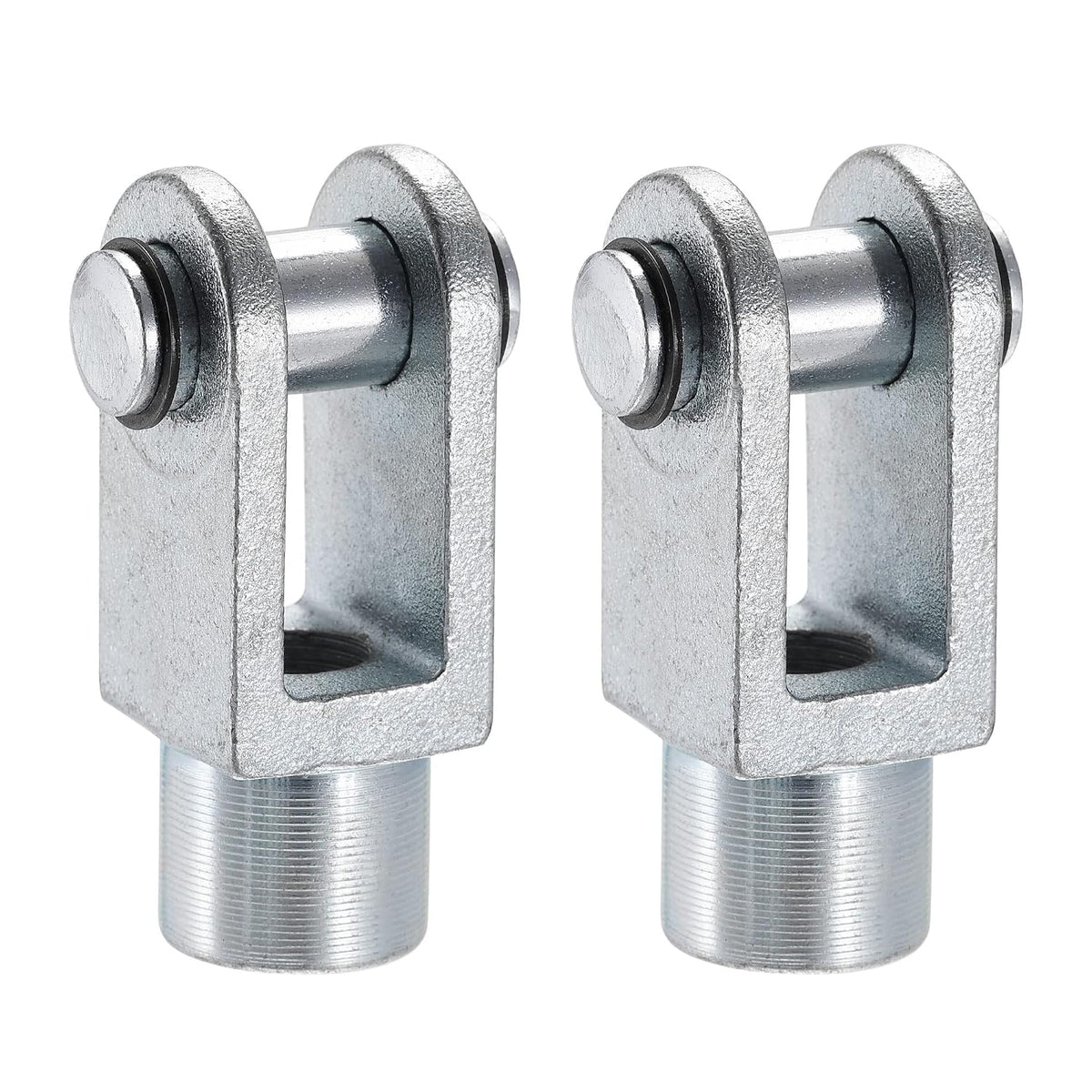 Air Cylinder Rod Clevis End 78mm Length M16x1.5 Female Thread Y Connector 2pcs